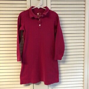 Primary Size 6-7 Long Sleeved Polo Dress Pink